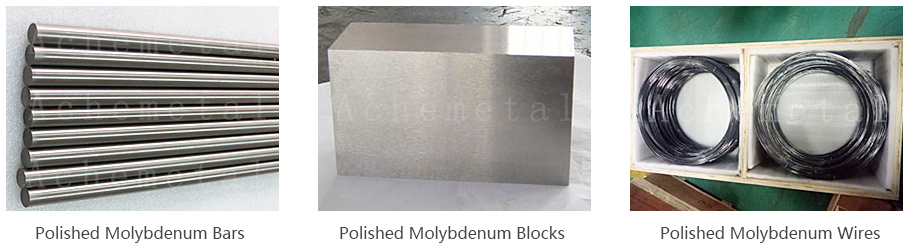 Molybdenum Bars, Molybdenum Rods, Molybdenum Wires, Molybdenum Blocks